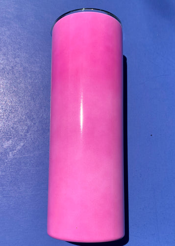 20oz Pink UV Color Change Sublimation Skinny (straight)