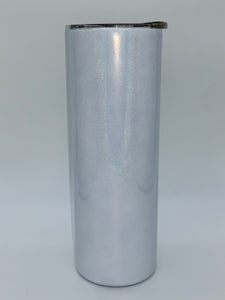 20 oz Holographic Shimmer Straight Sublimation with Straw
