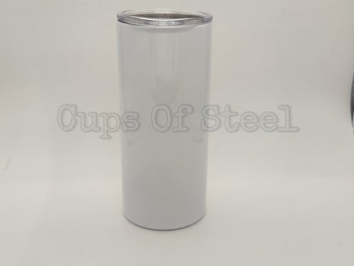 16oz Straight Sublimation Tumbler With Straw