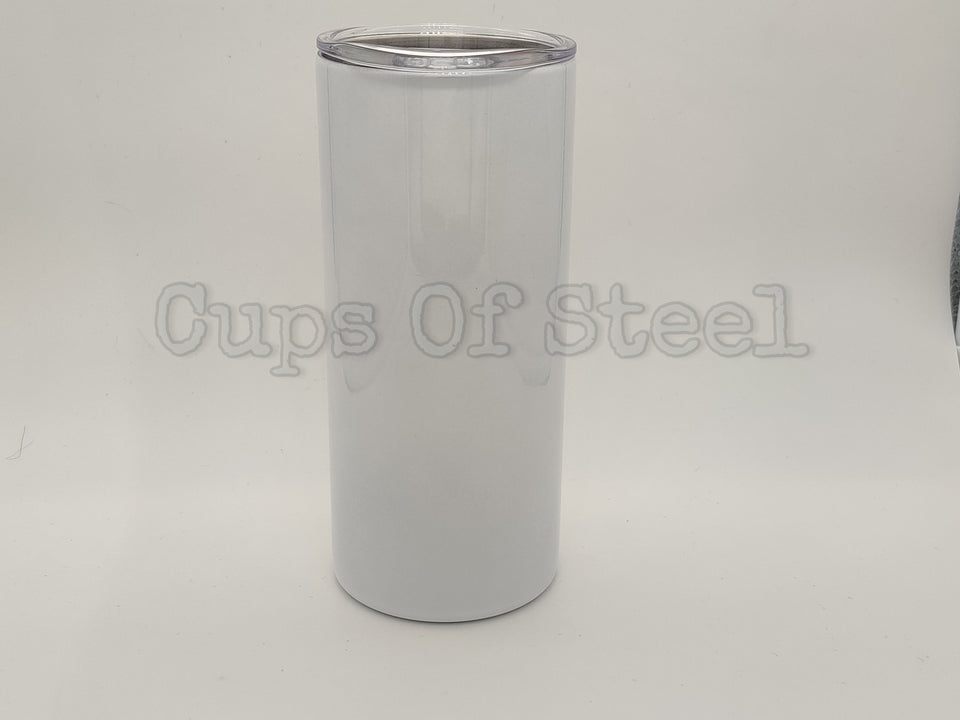 16oz Straight Sublimation Tumbler With Straw