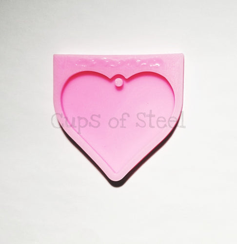 Heart Shape Keychain Silicone Mold